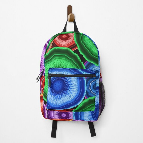 Item preview, Colorful Agate Slices Pattern designed and sold by Kaleidoscope Print.