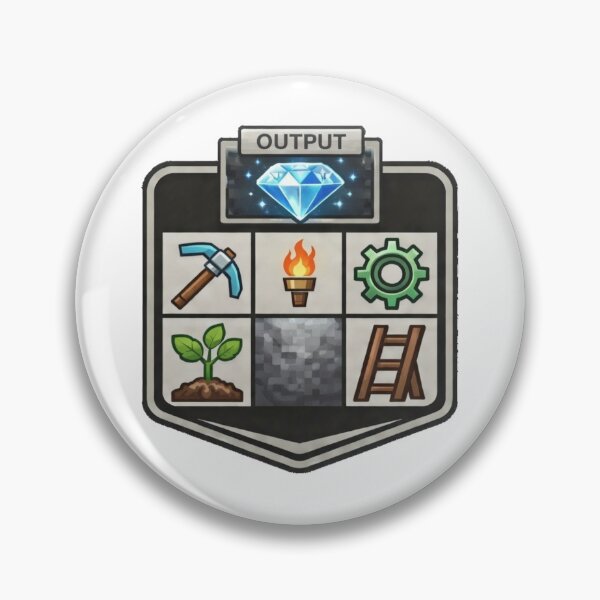 Item preview, Cute Block Builder Military Patch Gamer Badge designed and sold by octozap.