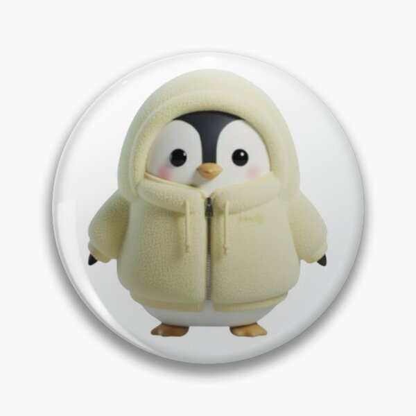 Item preview, BOA POODY Front View – Cozy Sherpa Penguin Character | Plush Style designed and sold by HNstory.