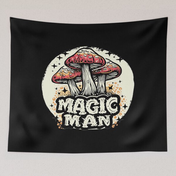 Item preview, Magic Man Mushrooms Vintage Badge designed and sold by mesihdeanda3.