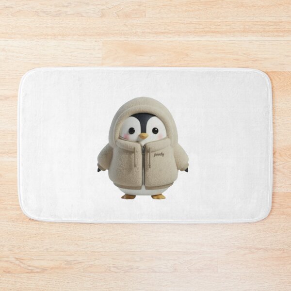 Item preview, BOA POODY Front View – Cozy Sherpa Penguin Character | Plush Style designed and sold by HNstory.
