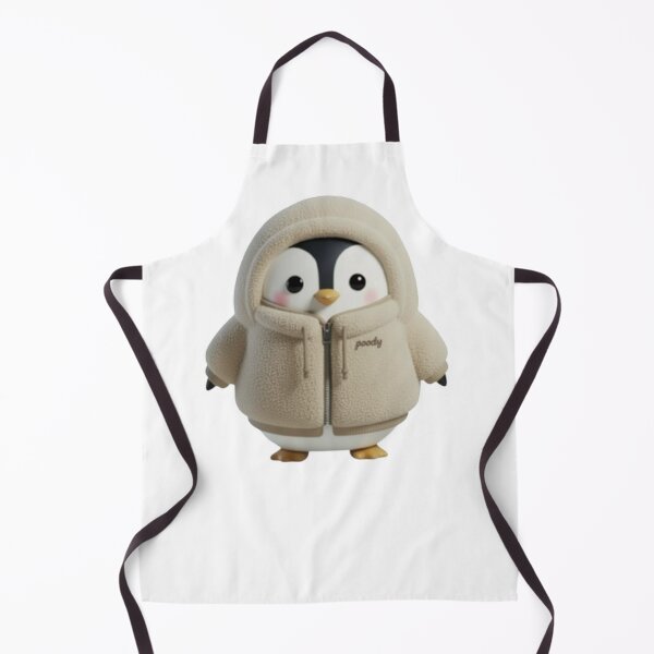 Item preview, BOA POODY Front View – Cozy Sherpa Penguin Character | Plush Style designed and sold by HNstory.