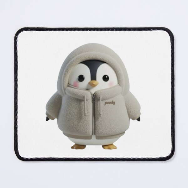 Item preview, BOA POODY Front View – Cozy Sherpa Penguin Character | Plush Style designed and sold by HNstory.