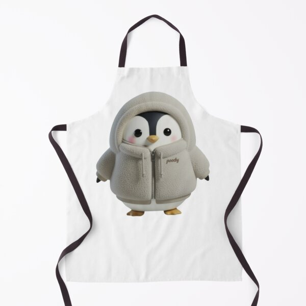 Item preview, BOA POODY Front View – Cozy Sherpa Penguin Character | Plush Style designed and sold by HNstory.