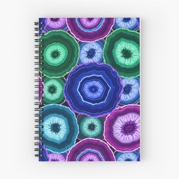Item preview, Jewel-Tone Agate Slice Pattern designed and sold by Kaleidoscope Print.