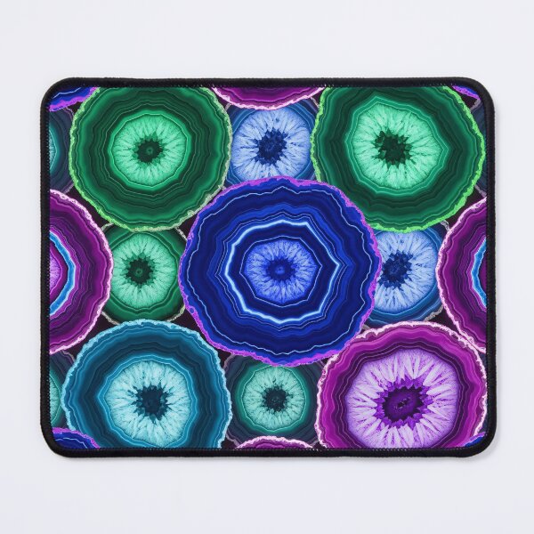 Item preview, Jewel-Tone Agate Slice Pattern designed and sold by Kaleidoscope Print.