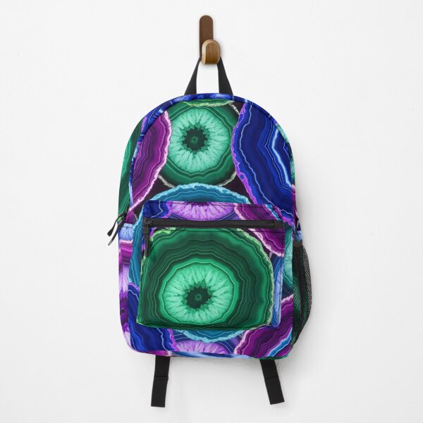 Item preview, Jewel-Tone Agate Slice Pattern designed and sold by Kaleidoscope Print.