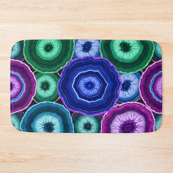 Item preview, Jewel-Tone Agate Slice Pattern designed and sold by Kaleidoscope Print.
