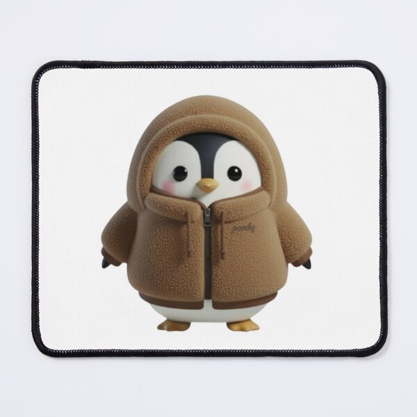 Item preview, BOA POODY Front View – Cozy Sherpa Penguin Character | Plush Style designed and sold by HNstory.