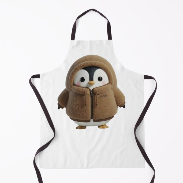 Item preview, BOA POODY Front View – Cozy Sherpa Penguin Character | Plush Style designed and sold by HNstory.