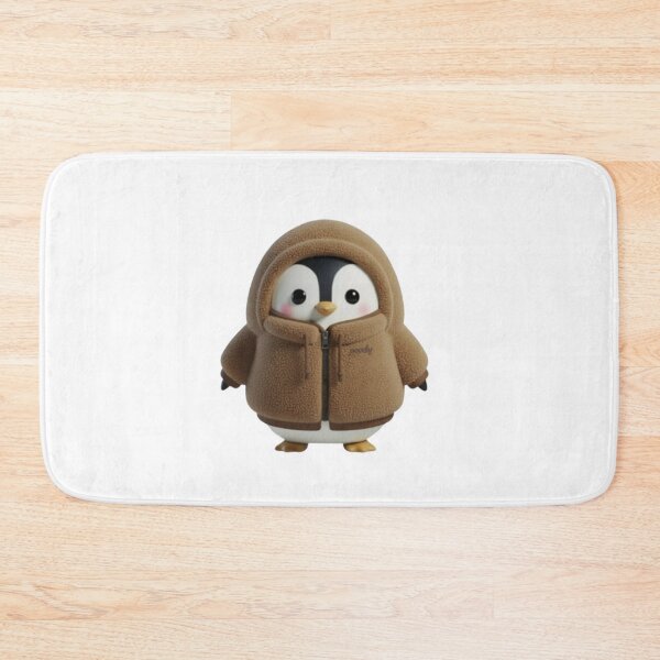 Item preview, BOA POODY Front View – Cozy Sherpa Penguin Character | Plush Style designed and sold by HNstory.