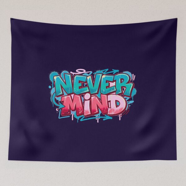 Item preview, Never Mind | Street Style Bold Typography Tee designed and sold by typoinspired.