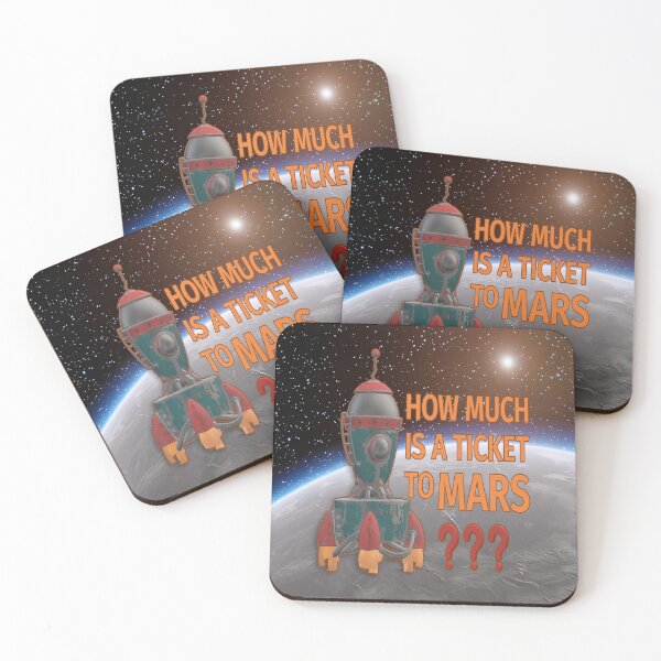 Item preview, Ticket to Mars. designed and sold by UltraQuirky.