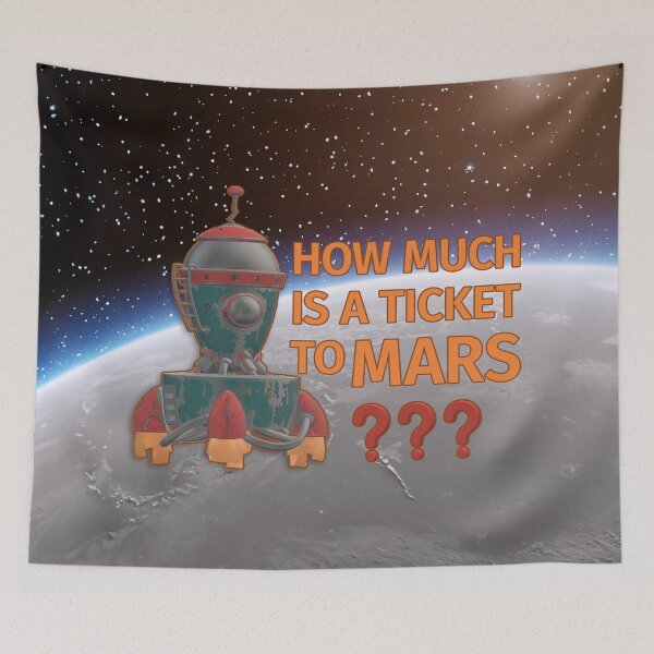 Item preview, Ticket to Mars. designed and sold by UltraQuirky.