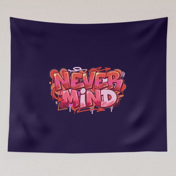 Item preview, Never Mind | Street Style Bold Typography Tee designed and sold by typoinspired.