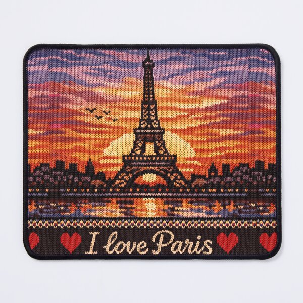 Item preview, I love Paris, Eiffel Tower in knitted style designed and sold by Mauswohn.