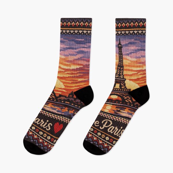 Item preview, I love Paris, Eiffel Tower in knitted style designed and sold by Mauswohn.