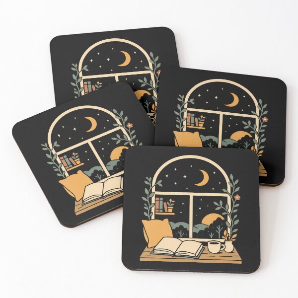 Item preview, Book Lover Moonlight Reading Scene Night designed and sold by PaulaStokes2.