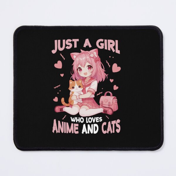 Item preview, Kawaii Anime Cat Girl Aesthetic Tee designed and sold by LarryMBrown.