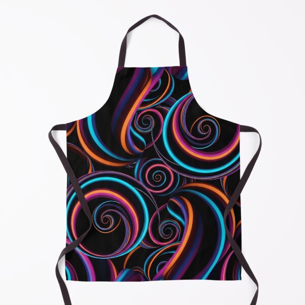 Item preview, Neon Ribbon Spirals designed and sold by Kaleidoscope Print.