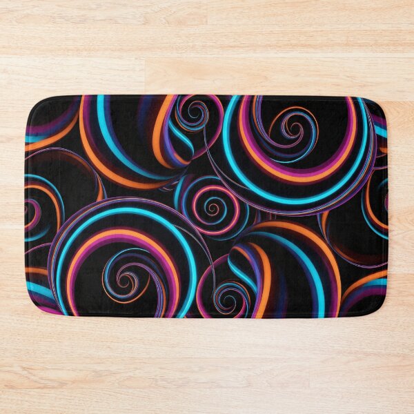 Item preview, Neon Ribbon Spirals designed and sold by Kaleidoscope Print.