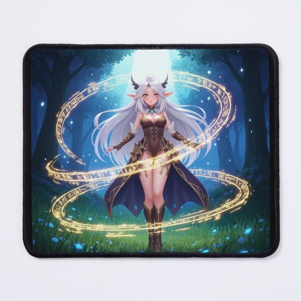 Item preview, Anime Elf Gnome woman in Forest Magic designed and sold by Prestons Corner.