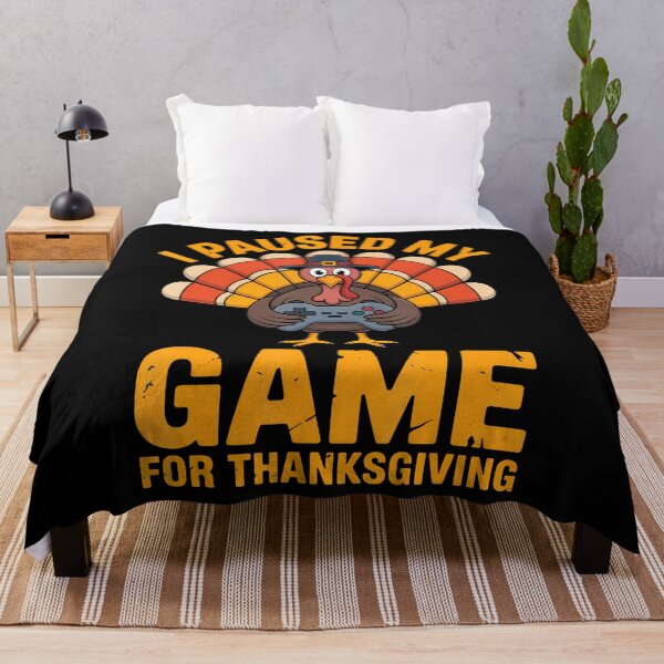 Item preview, I Paused My Game For Thanksgiving Funny Gamer Turkey designed and sold by PaulaStokes2.
