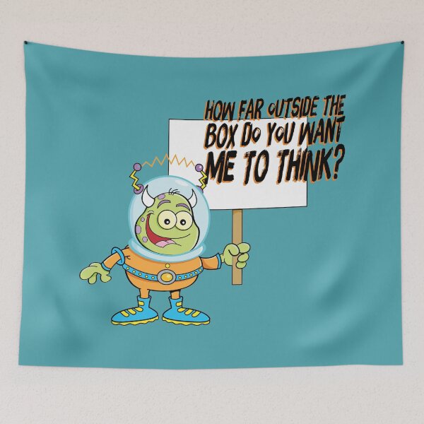 Item preview, Think Outside the Box. designed and sold by UltraQuirky.