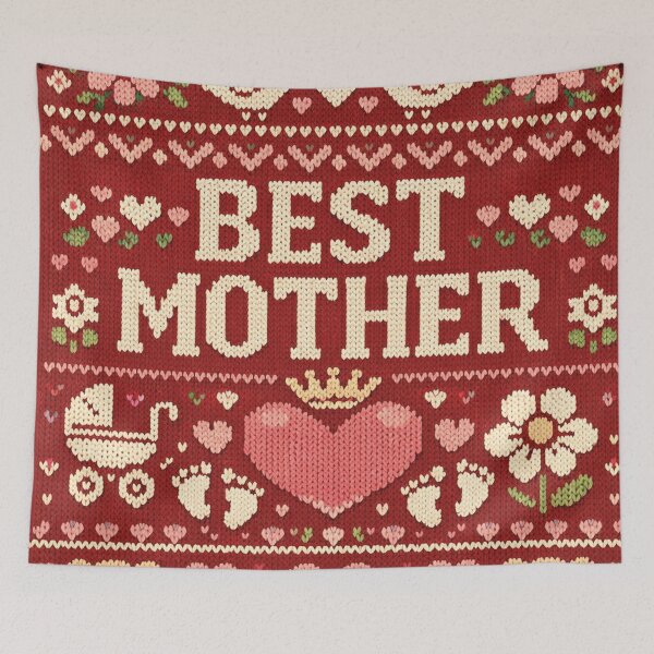 Item preview, Best mother, beautiful pattern in knit look designed and sold by Mauswohn.
