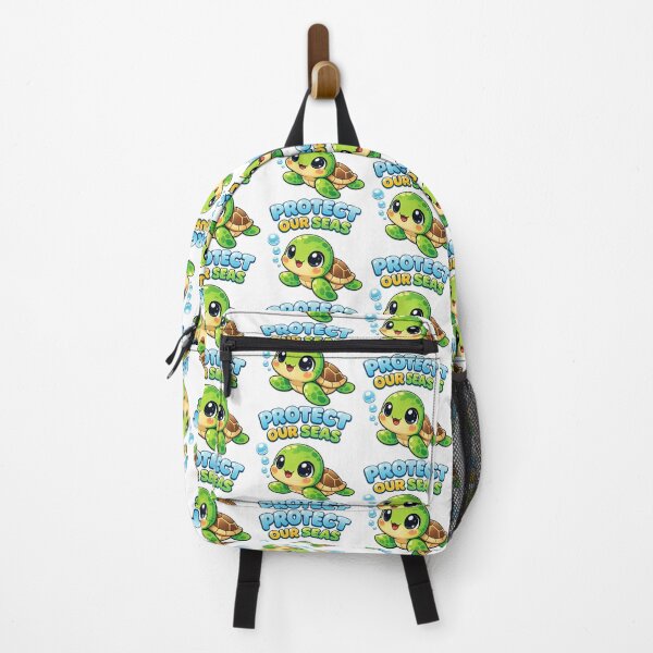 Item preview,  Protect Our Seas Kawaii Cute Baby Turtle Bubble Art designed and sold by zoughlal.