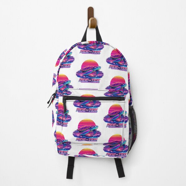 Item preview, Ride The Tide Retro Synthwave Sea Turtle 80s Aesthetic designed and sold by zoughlal.