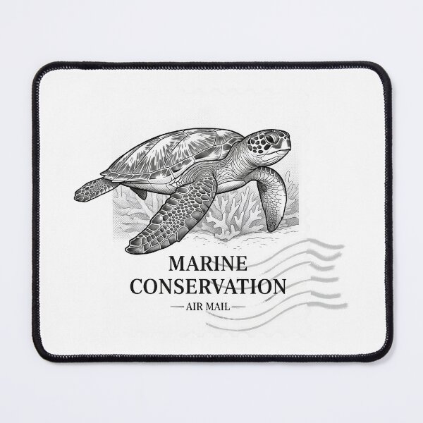 Item preview,  Marine Conservation Air Mail Vintage Stamp Engraving Style designed and sold by zoughlal.