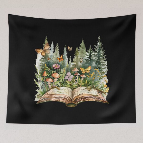 Item preview, Fantasy Book of Mushrooms Enchanted Forest Art designed and sold by mesihdeanda3.