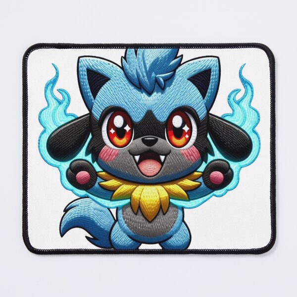 Item preview, Cute Chibi Riolu Pokemon Sticker Embroidery | Riolu Print T-Shirt Hoodie Laptop Tee designed and sold by GeniePixel.