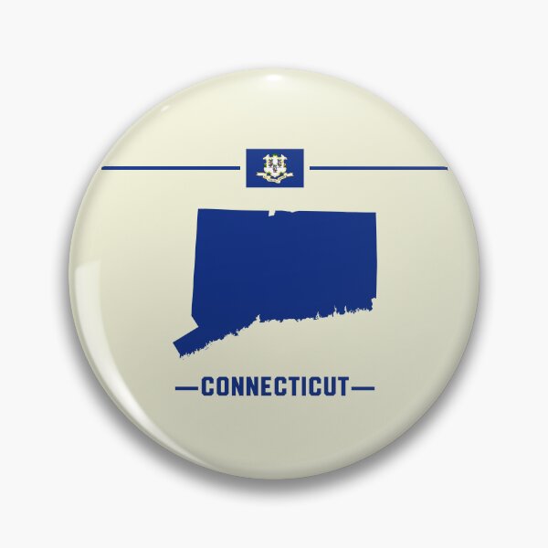 Item preview, Connecticut State Silhouette - Classic Navy Pride Design designed and sold by mashmosh.