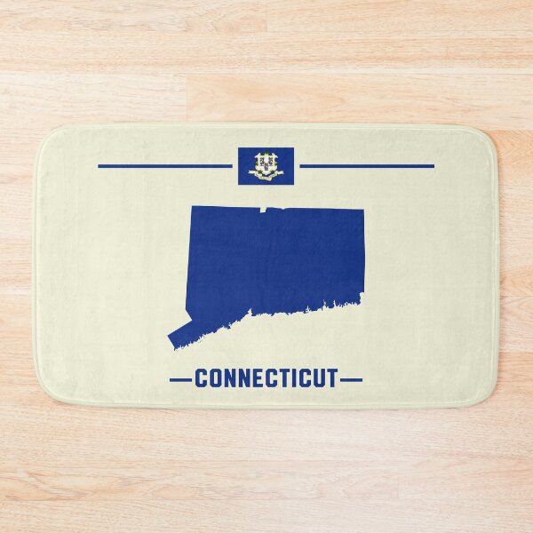 Item preview, Connecticut State Silhouette - Classic Navy Pride Design designed and sold by mashmosh.