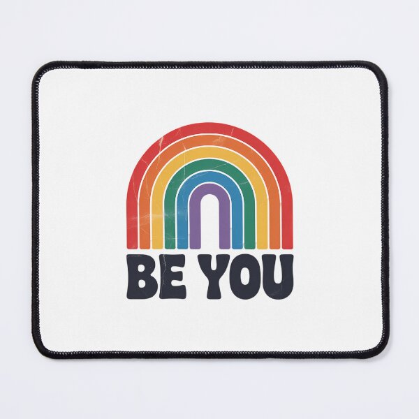 Item preview, LGBTQ Be You Gay Pride LGBT Ally Rainbow Flag designed and sold by EllenJast.