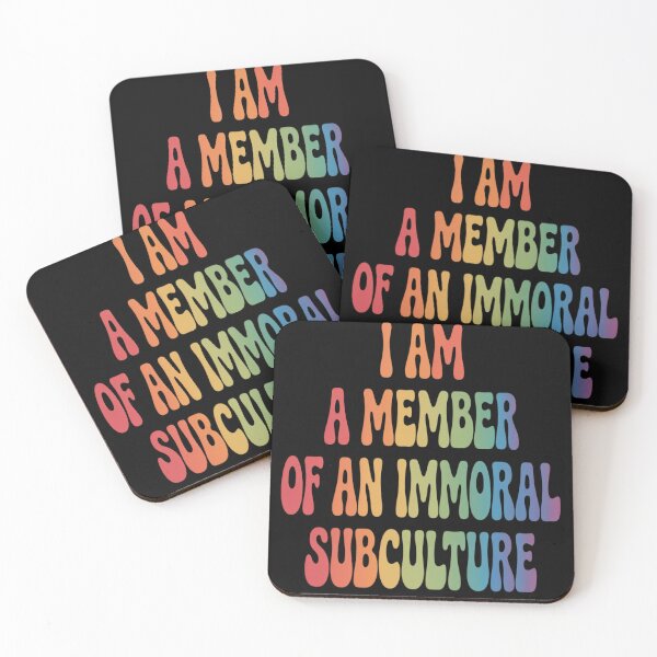 Item preview, I Am A Member of an Immoral Subculture designed and sold by Libbysharts.