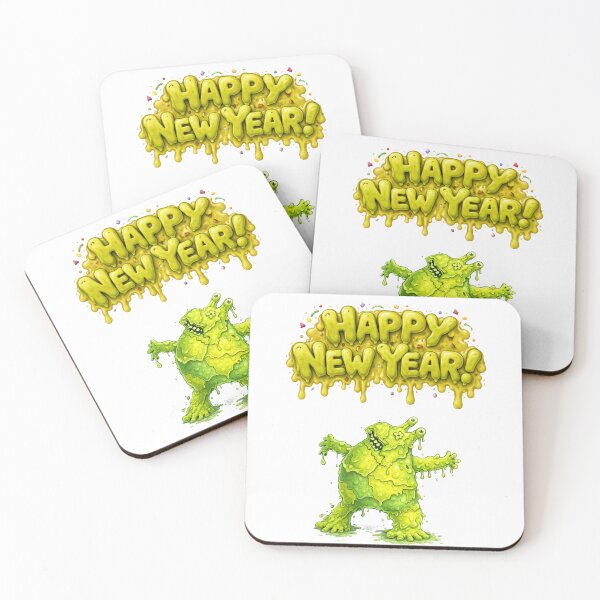 Item preview, Happy New Year Mucus Monster designed and sold by The Satire Fuggler.