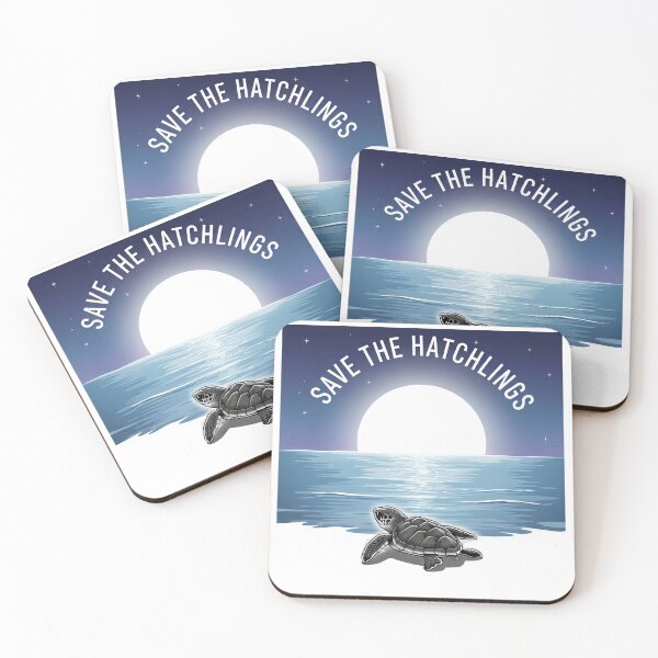 Item preview,  Save The Hatchlings Moonlight Baby Turtle Night Scene designed and sold by zoughlal.