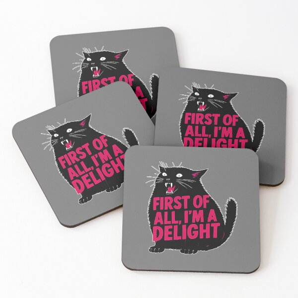 Item preview, First of All I'm a Delight Roaring Black cat designed and sold by KristineLi.