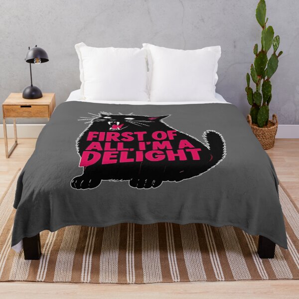 Item preview, First of All I'm a Delight Roaring Black cat designed and sold by KristineLi.