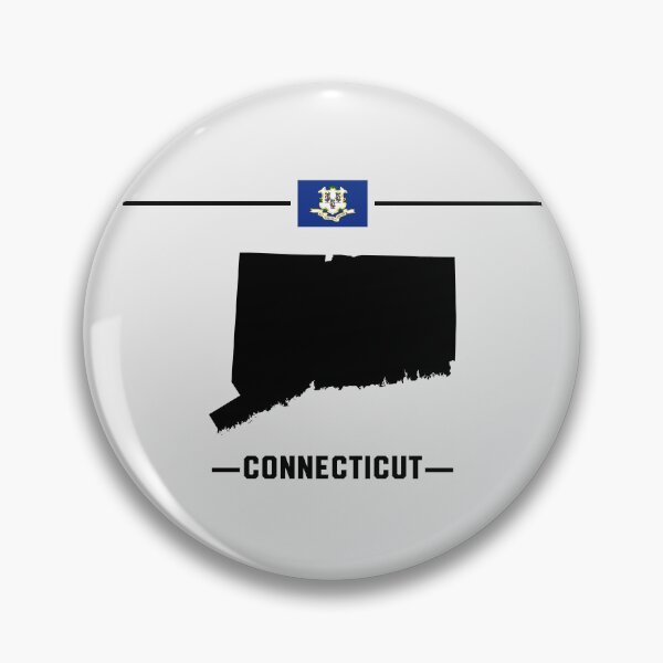 Item preview, Connecticut State Pride - Classic Map & Flag Silhouette designed and sold by mashmosh.