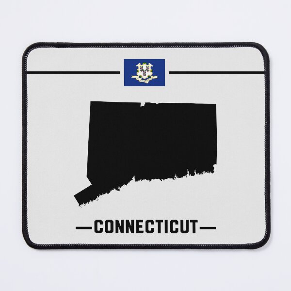 Item preview, Connecticut State Pride - Classic Map & Flag Silhouette designed and sold by mashmosh.