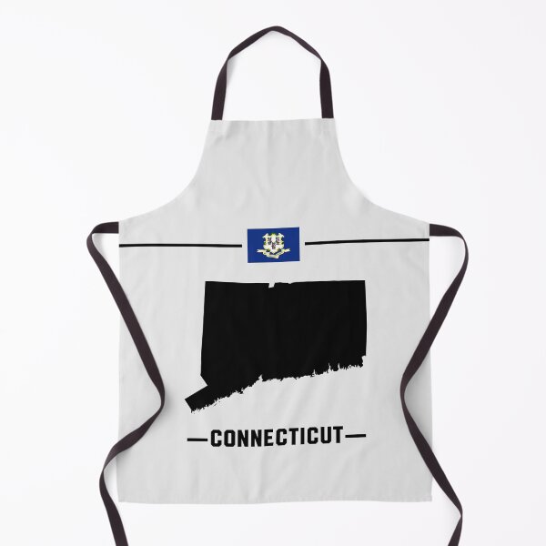 Item preview, Connecticut State Pride - Classic Map & Flag Silhouette designed and sold by mashmosh.