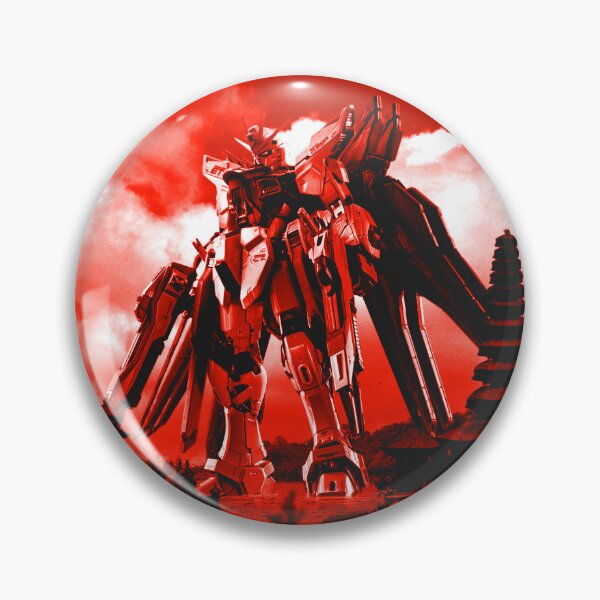 Item preview, freedom gundam seed in bali artwork design illustration red illustration  designed and sold by sabartgunpla.