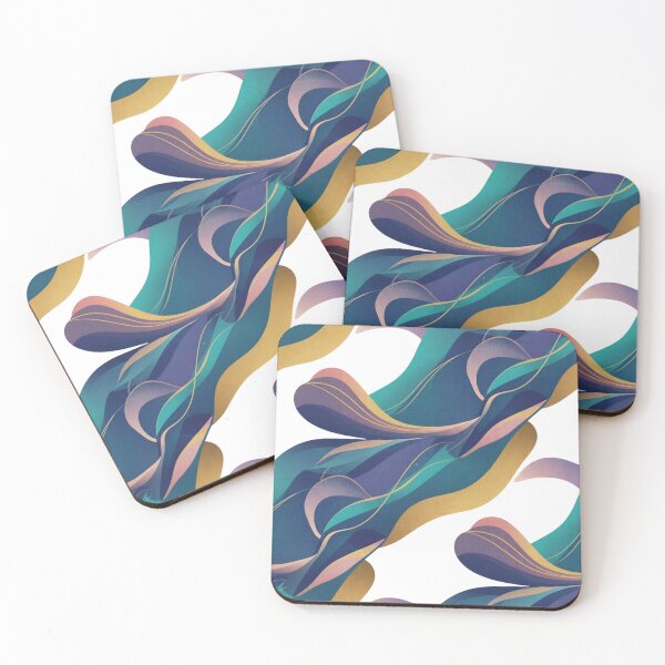 Item preview, Emerald & Gold Luxury Abstract Pattern – Fluid Marble Seamless Design for Home Decor designed and sold by MonaRose_Art.