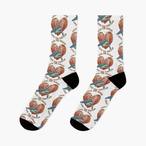 Item preview,  Love The Ocean Heart Shape Coral Reef Sea Turtle designed and sold by zoughlal.