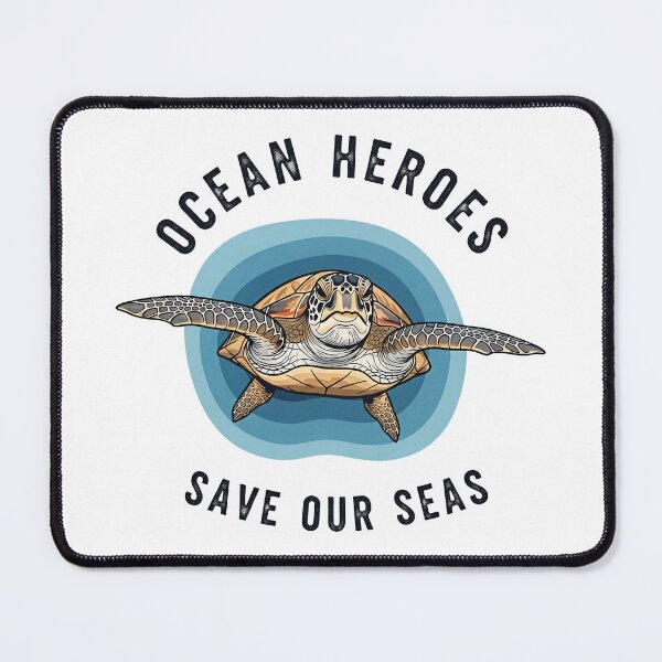 Item preview, Ocean Heroes Save Our Seas Realistic Front View Turtle designed and sold by zoughlal.