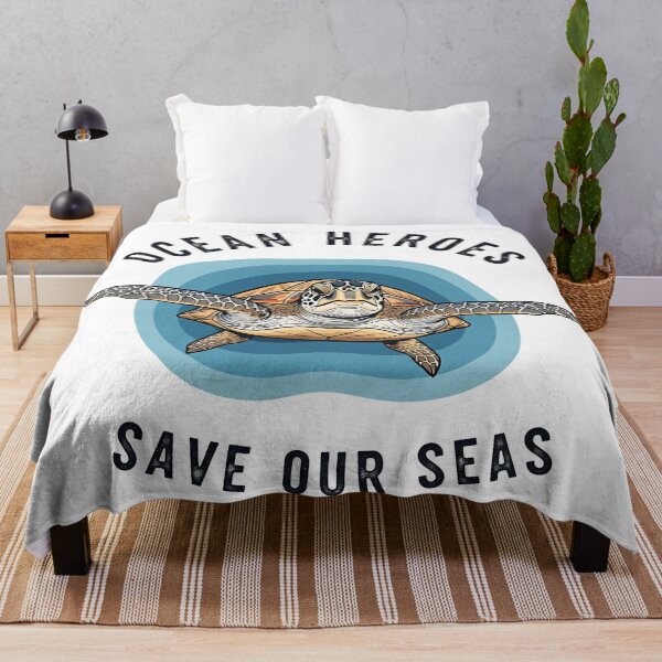 Item preview, Ocean Heroes Save Our Seas Realistic Front View Turtle designed and sold by zoughlal.